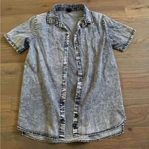 Art Class button down shirt size XL boys blue-gray
